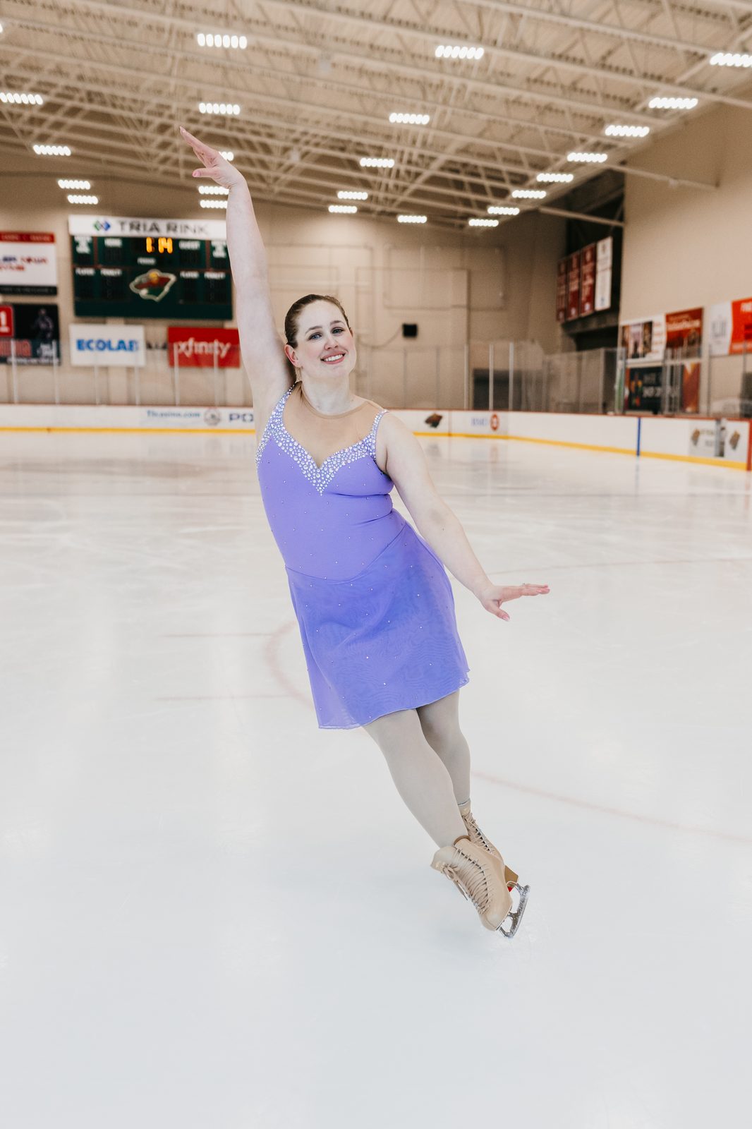 Stephanie Culver on ice — Tria Rink, St. Paul, MN